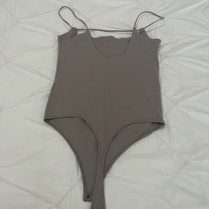 Gray Abercrombie Bodysuit